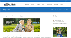 Desktop Screenshot of bigrocksorganizing.com